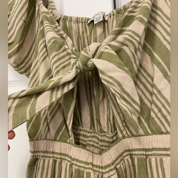 American Eagle Front Tie Striped Jumper Size Sm/M - Picture 8 of 9